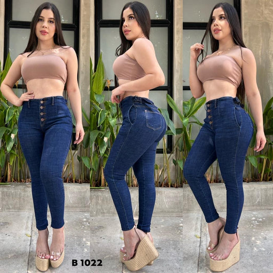 JEANS BRIONNY REALCE DE COLA (AZUL PERLA) ENVIO GRATIS